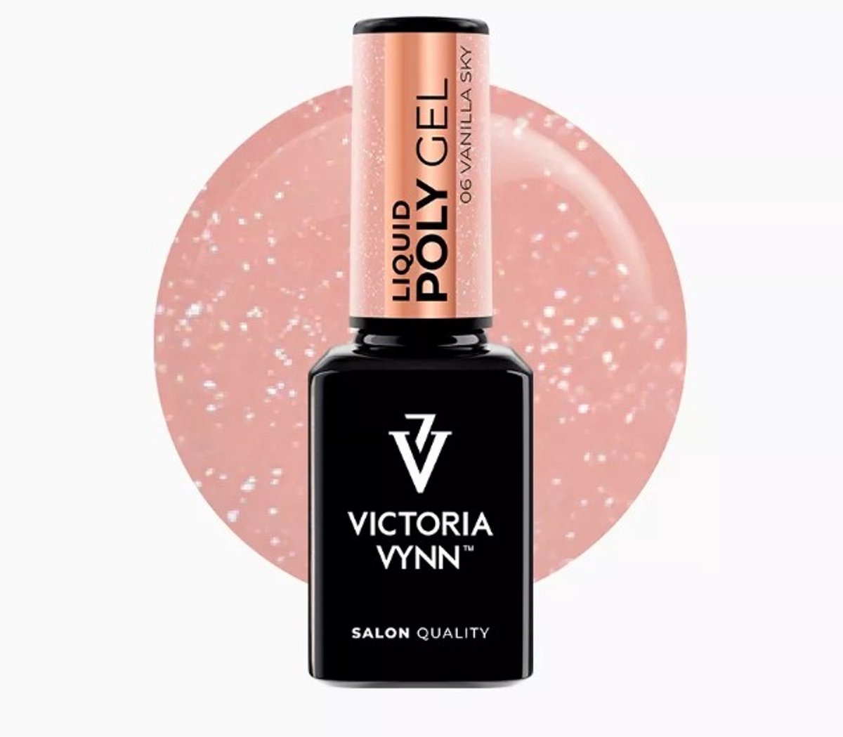 Liquid Polygel Vanilla Sky nr 06 Victoria Vynn 15ml Hema/DiHema vrij gelnagels - gel - liquidgel - polygel - nagels - manicure - nagelverzorging - nagelstyliste - buildergel - builder - uv / led - opbouwnagels - 15ml - Caramdia