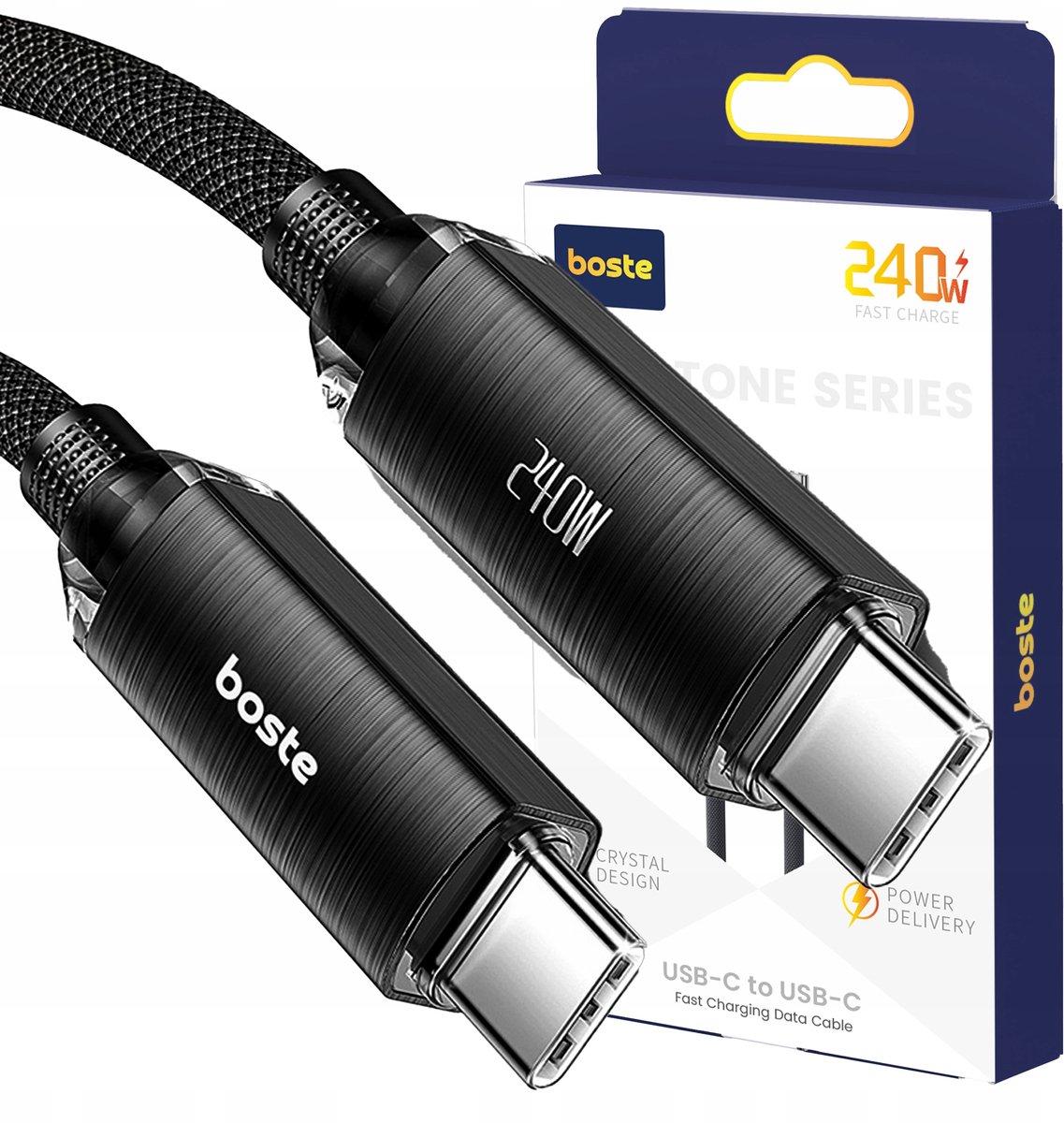 Boste USB-C Kabel 240W PD QC4.0 1m - Snel Laden & Data