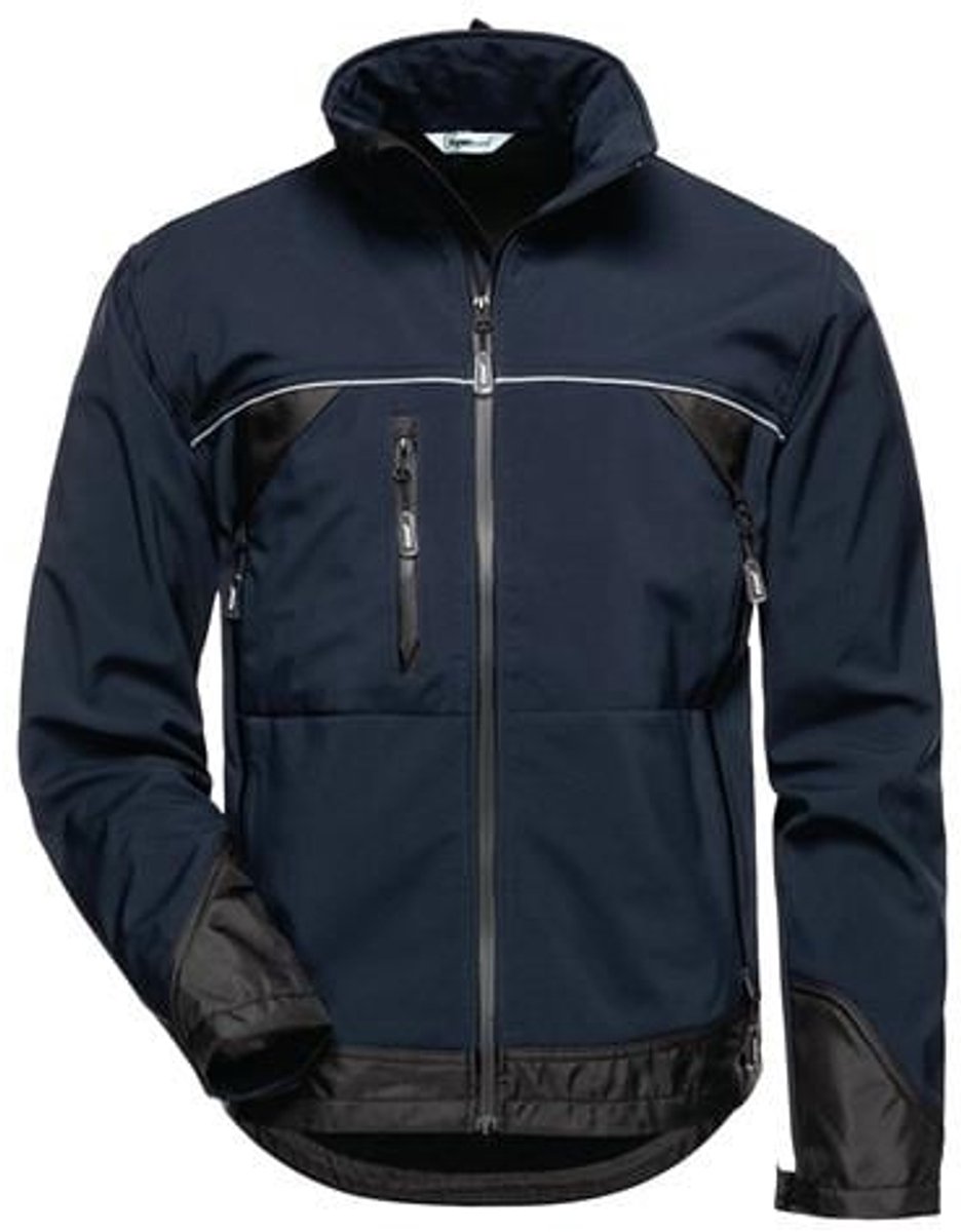 GAMMA softshell jas maat L marine/zwart ELYSEE