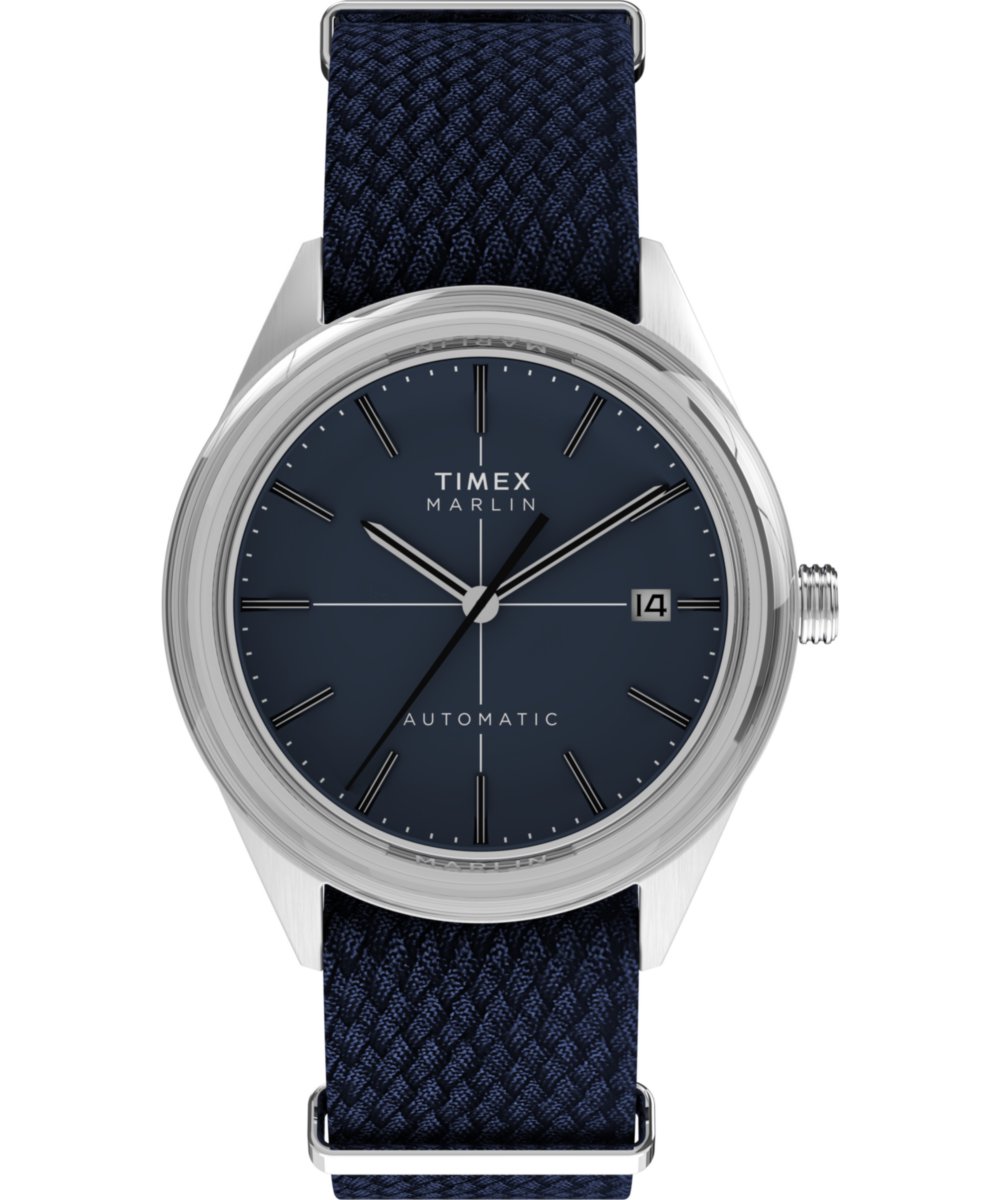 Timex Marlin Jet TW2Y24500 Horloge - Textiel - Blauw - Ø 38 mm