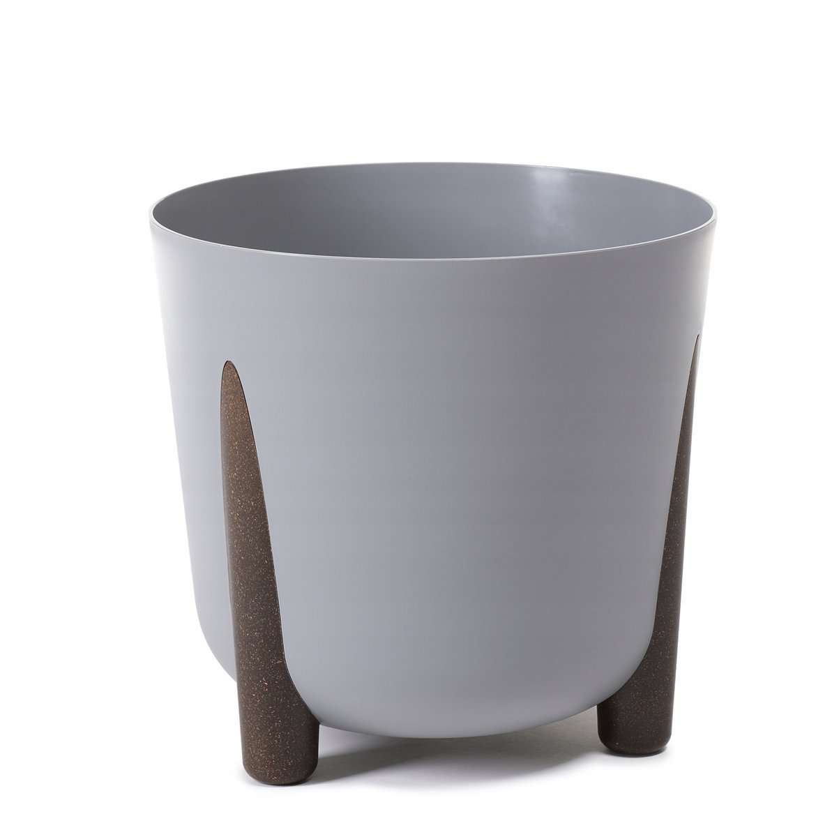 Lamela FRIDA plantenbak grijs Ø34cm H32cm met binnenpot