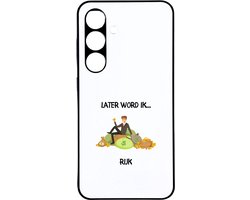 Hacebo® - Later word ik rijk telefoonhoesje - Geld - Geld verdieners - telefoonhoesjes - Miljonair - cash - hoesje geschikt voor Samsung Galaxy S24