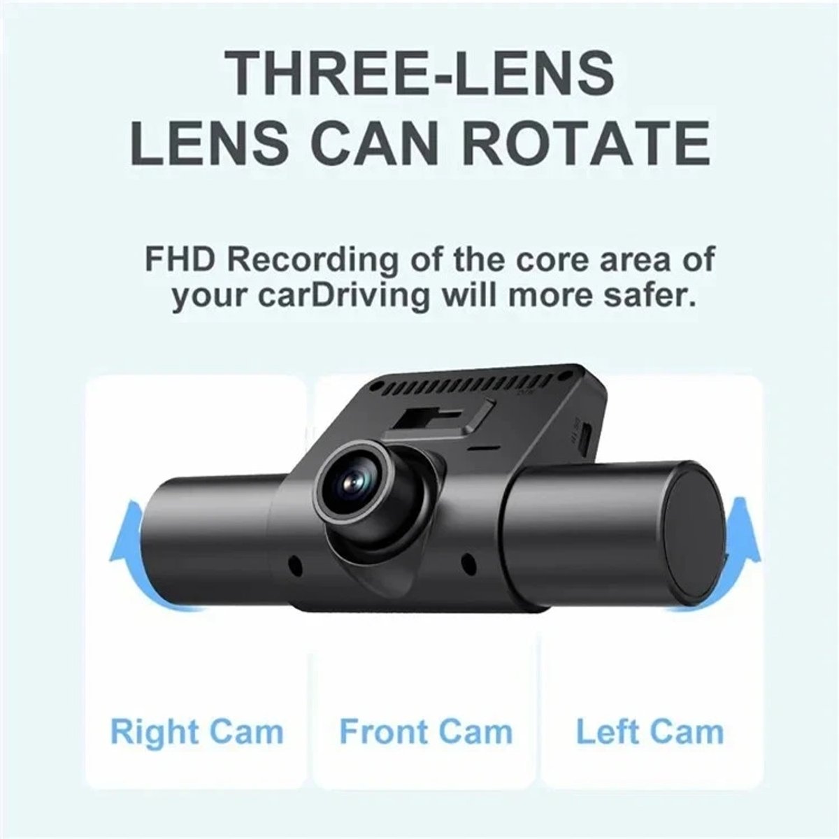 Auto DVR Dashcam 1080P Nachtzicht Parkeerbewaking 4 Camera's Autobestuurder – foto 4
