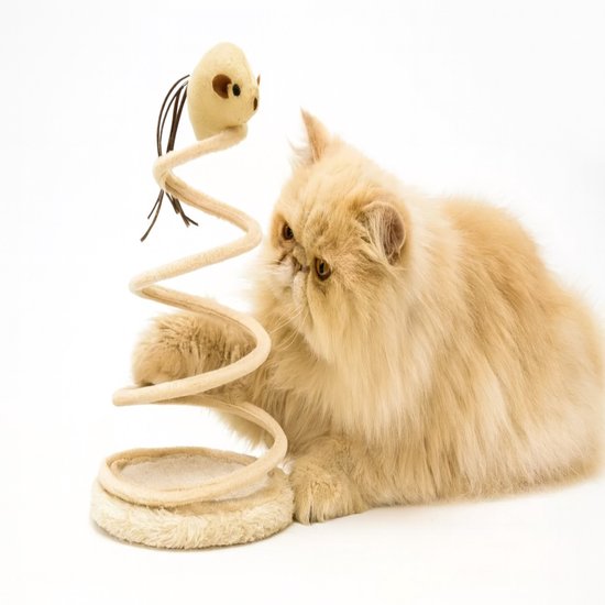 Springveer Katten Nobleza Kattenspeelgoed - Interactief kattenspeelgoed - Speelmuis op ...