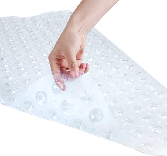 Tapis de sécurité Bain et douche - Antidérapant - Convient aux cabines de salle de bain et aux sols de baignoire - Lavable en machine - Les trous de drainage maintiennent la baignoire propre et sans obstacles - 40 x 100 cm