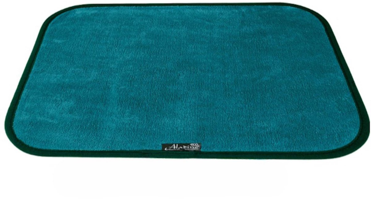 Aladino Il Tappeto Magico – Antislip Deurmat 100 x 130 cm – Blauw – Ultra-absorberend Microvezel – Wasbaar – 3 mm – Made in Italy