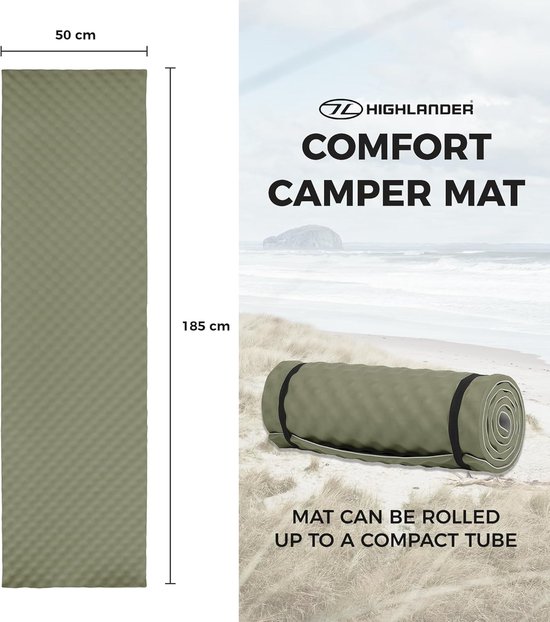 Lichtgewicht Campingmat voor Comfortabel Kamperen en Wandelen - Duurzame en Draagbare Slaapmat van Merkloos — afbeelding 3