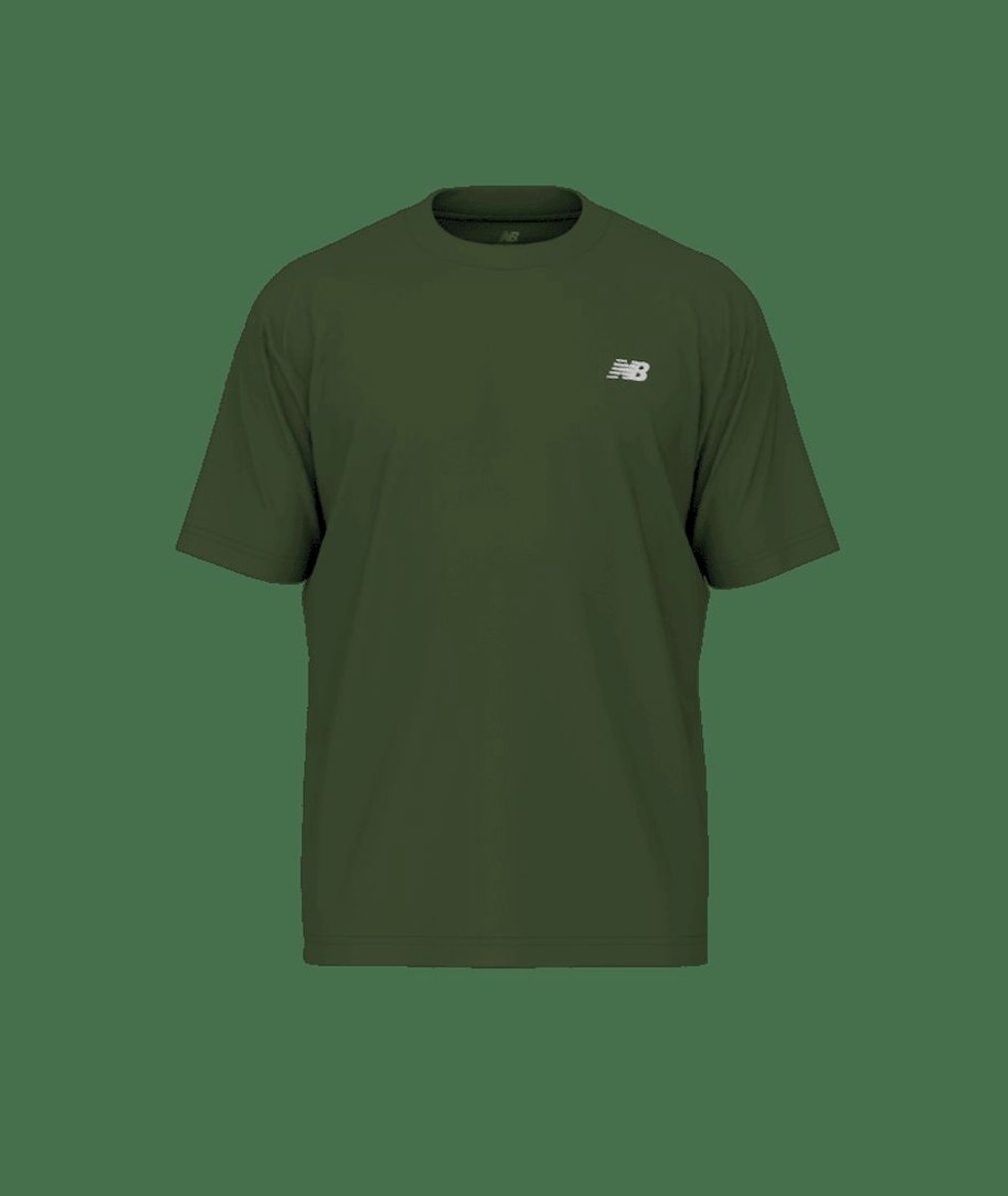 NEW BALANCE sport essentials cotton t-shirt Sport t-shirt korte mouw heren Groen