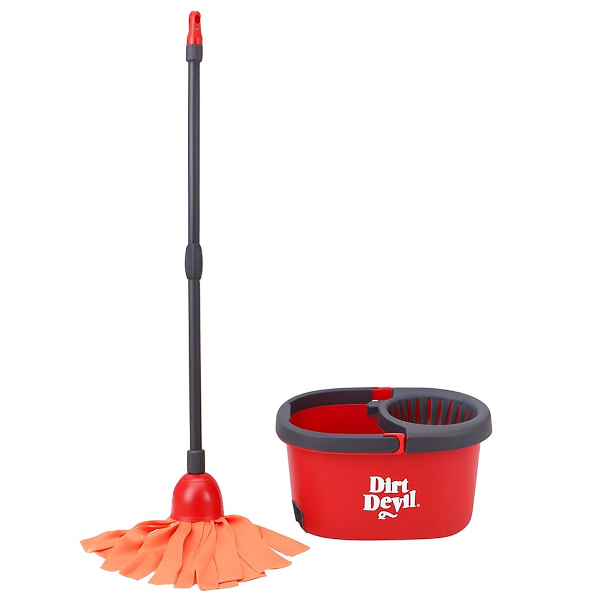 Dirt Devil schoonmaak speelgoed - mop en emmer met wringgedeelte - educatief speelgoed voor kinderen vanaf 3 jaar - compacte schoonmaakset voor rollenspel