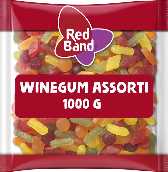 Gomme de vin Red Band , sac de 1 kg, assortiment