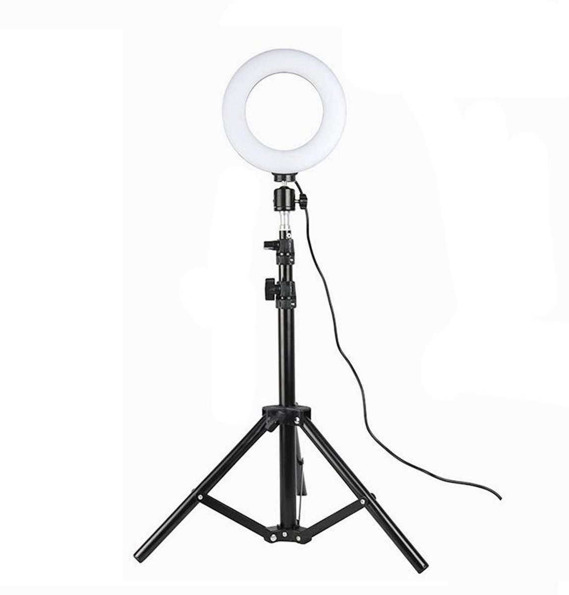 Inf Draaibare lichtring met voet, LED, 20 cm