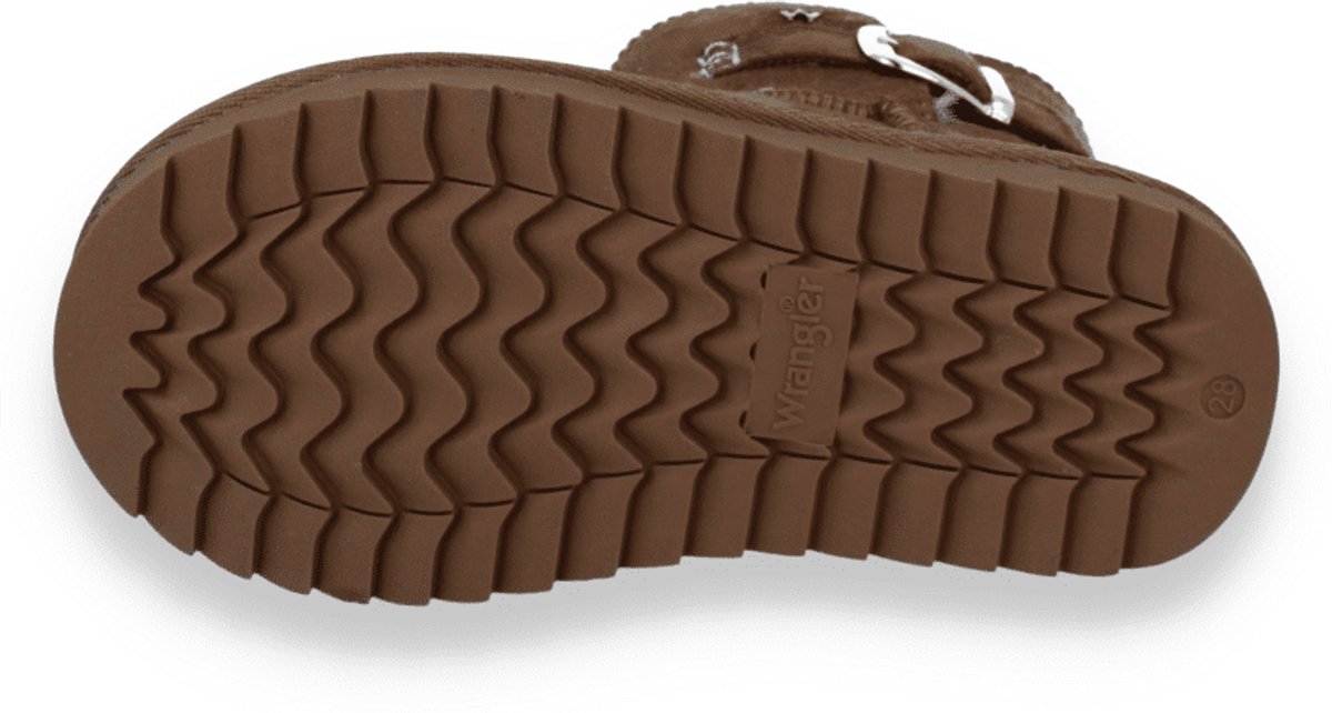 Wrangler Meisjes Enkellaars Elsa Buckle Mid Jr Almond Cognac Bruin