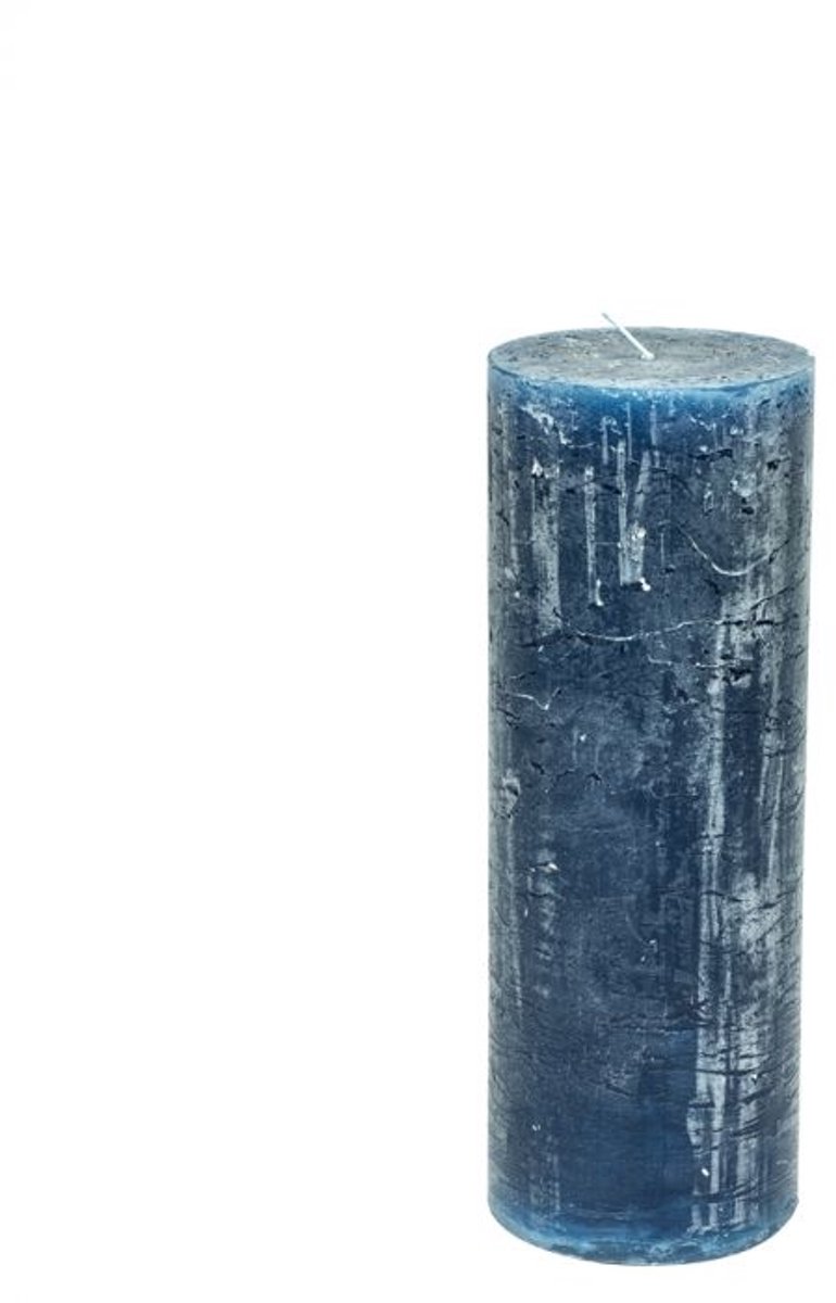 Stompkaars - stompkaars | dark blue | ø7x20 cm - blauw - ø7x20x doos van 12 stuks