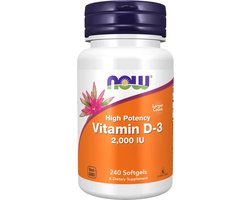NOW Foods - Vitamin D-3 2000 IU Softgels - 240 softgels