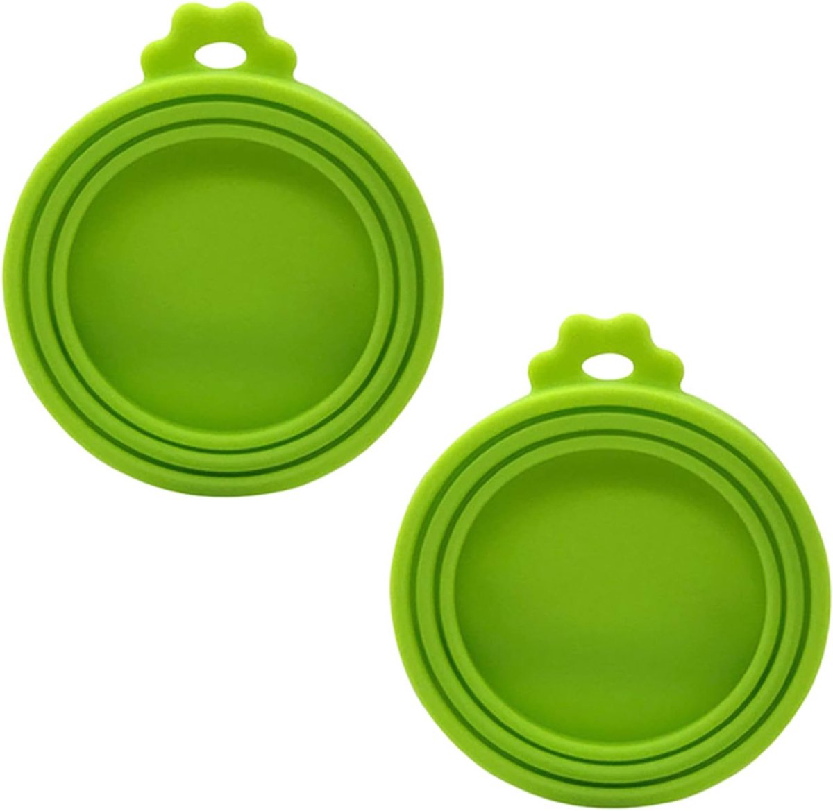 QTTVBTNA -2 Stuks Universele Deksel voor Honden- en Kattenvoerblikken – Geschikt voor Kleine & Middelgrote Blikjes – Duurzaam Huisdier Accessoire – Groen