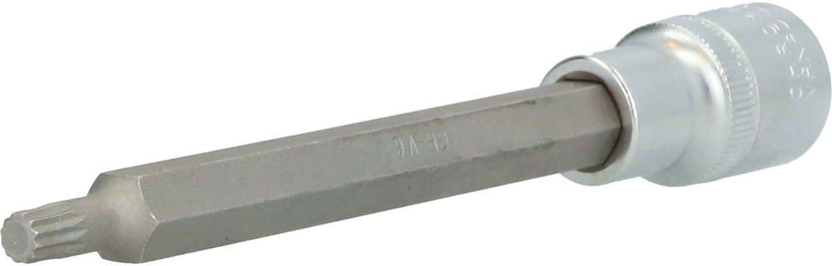 BRILLIANT TOOLS 1/2" Veeltand-bit-dop 140 mm lang M6 - BT022951