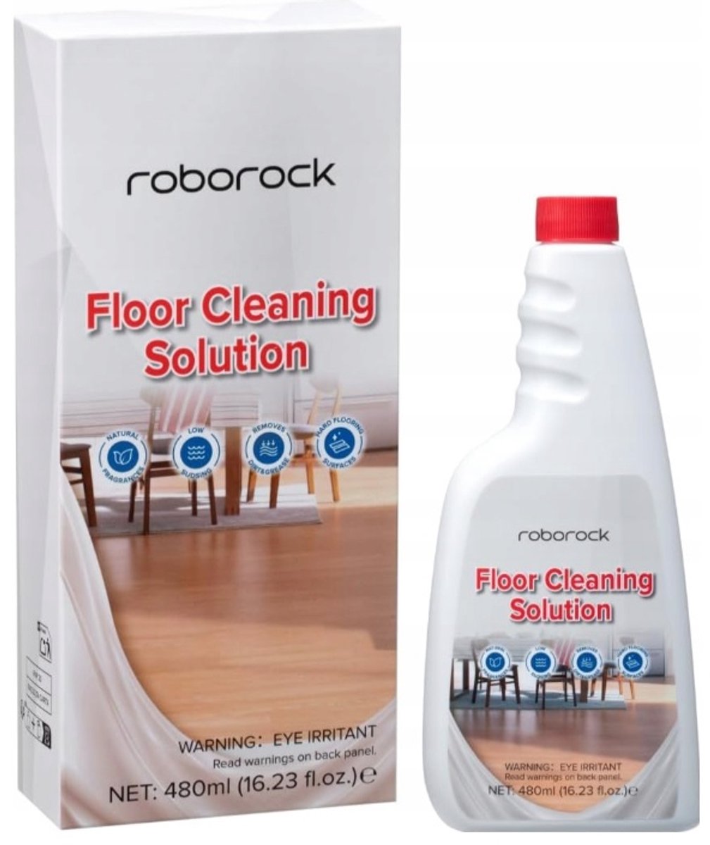vloeistof voor schoonmaakrobots ROBOROCK - Floor Cleaning Solution - 480ml. - voor alle vloeren - veilig en milieuvriendelijk - CONCENTRAAT 1:200