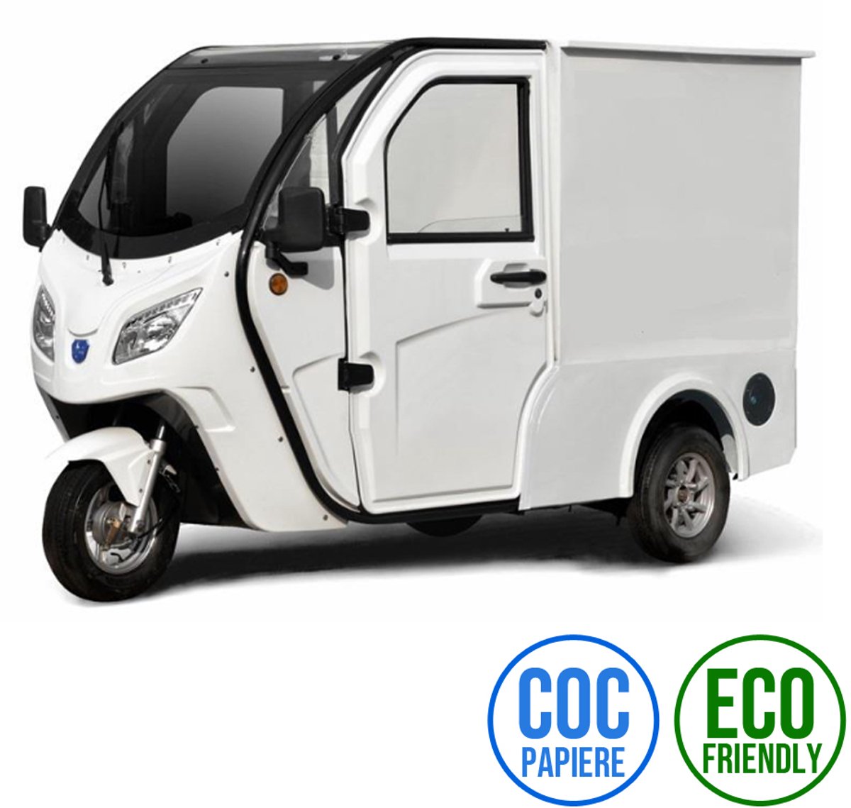 Ecowielen Tuk Tuk Hopper Cargo Pro - Elektrische driewieler voor vracht - 3000W
