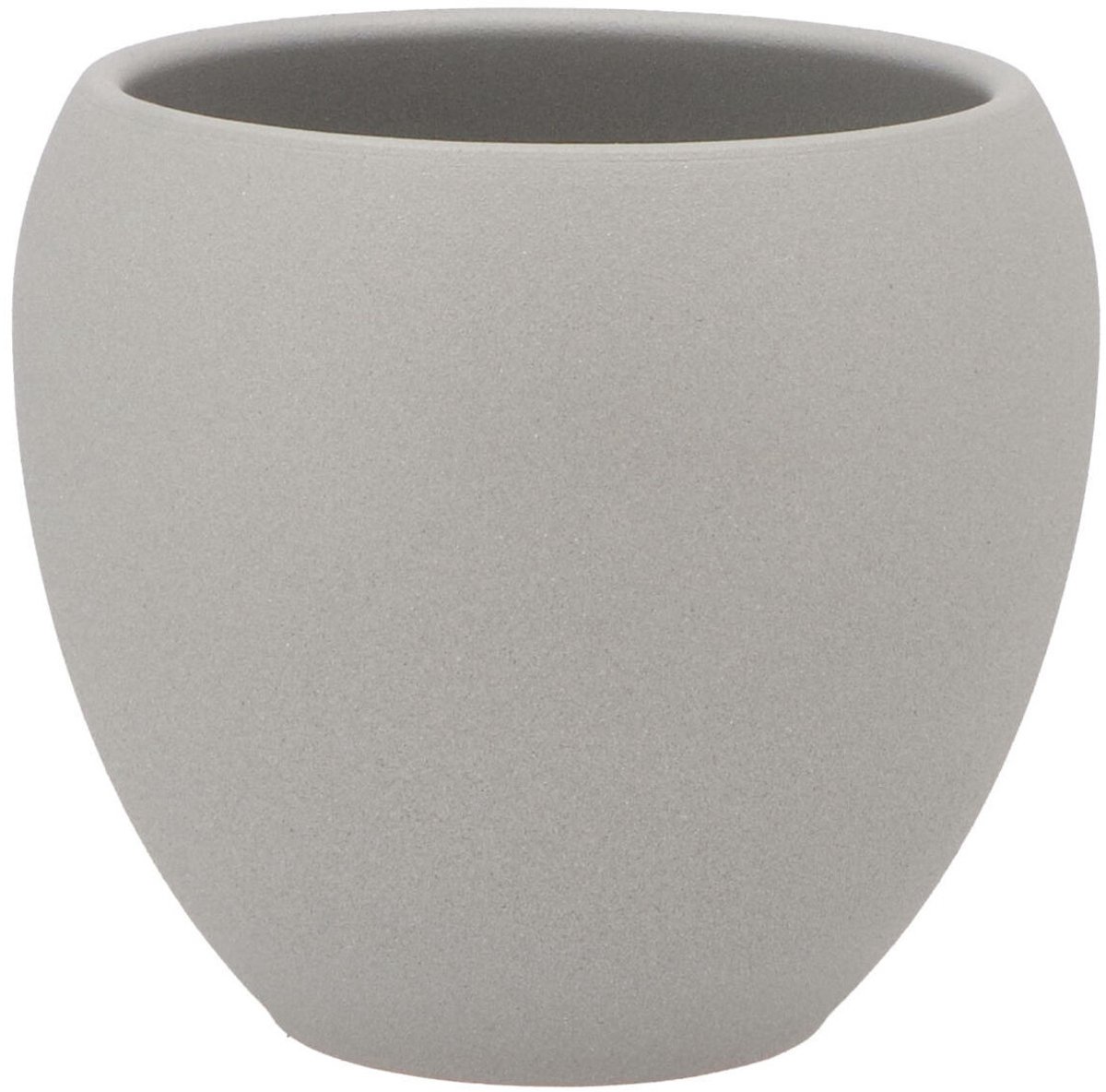 DK Design Bloempot/plantenpot - Vinci - lichtgrijs mat - voor kamerplant - D15 x H17 cm