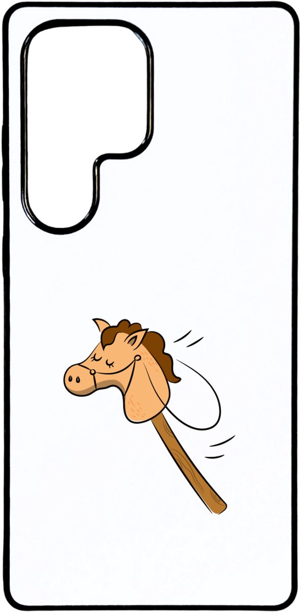 Hacebo® - Hobbypaard telefoonhoesje - Paarden - Paarden liefhebbers - telefoonhoesjes - Dieren - manage - Hobbyhorse - Paardenstok - hoesje geschikt voor Samsung Galaxy S25 Ultra