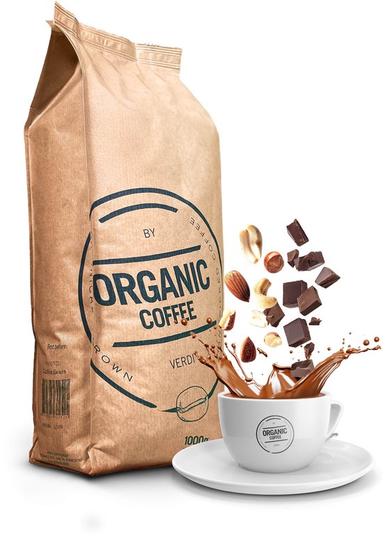 Organic Coffee - Biologische Koffiebonen - Cafekwaliteit Koffie - Organische Koffie - Sterk - Bio - Cacao en Chocolade tonen - Bio Cafe