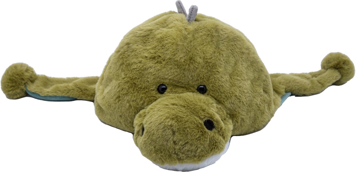 Cute since 1999 - Hoed voor kinderen - Knuffel hoed met Sjaal - Groene dinosaurus
