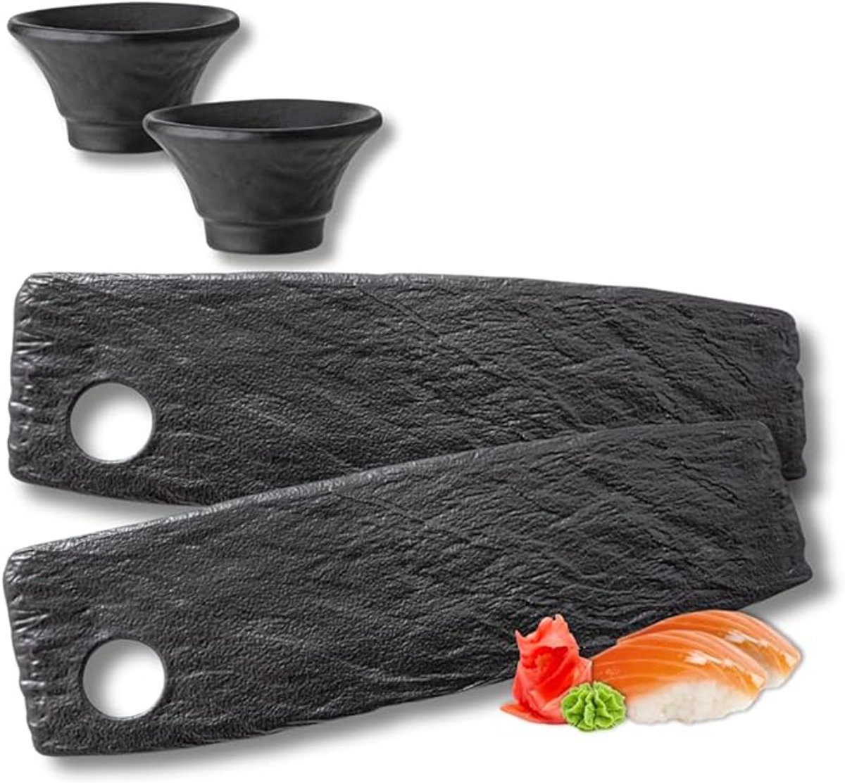 Wilmax - SlateStone Sauskom & Serveerkomset - 1 stuk