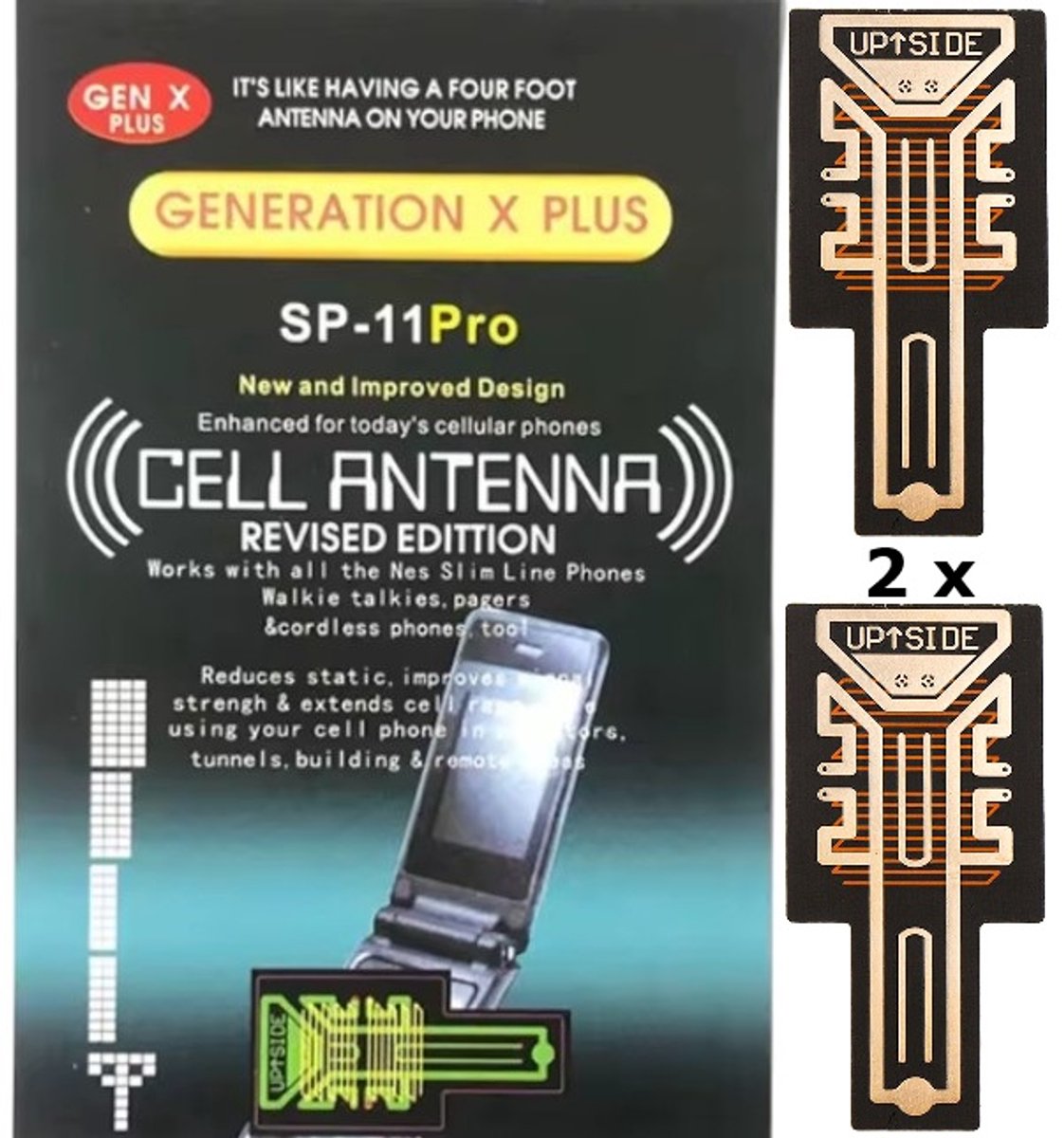Signaalversterker Sticker – Draagbare Antenneversterker - Mobiele Telefoons - GSM - Bereik - Antenne