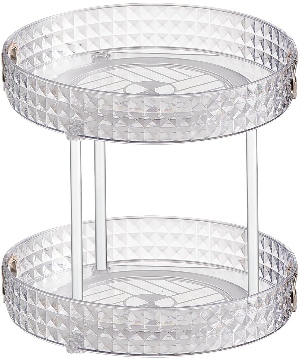 Ibenzoa® Twee-laags draaiplateau voor keuken en badkamer met eenvoudig ontwerp