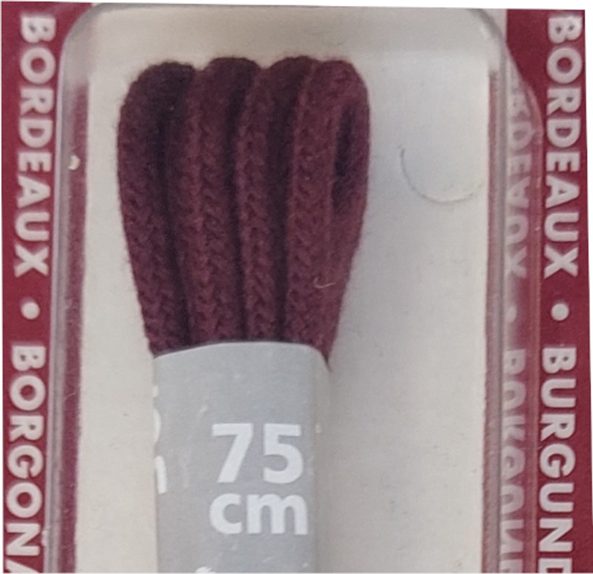 Tana Classic Veter - Bordeaux - Dun Rond - Lengte 75 cm - Dikte 2,5 mm - Schoenveter