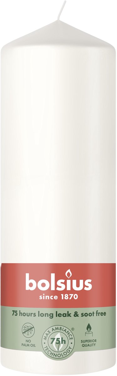 Bolsius Stompkaars 200/68 Cloudy White (1 stuk)