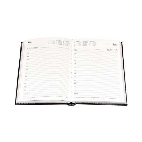 Filofax A5 week op één pagina met notities 2024 dagboek, Wit