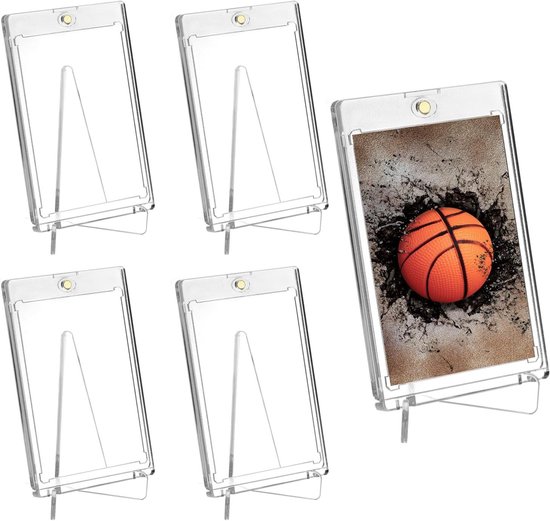 Magnetic Trading Card Holder. Transparent acrylic for trading