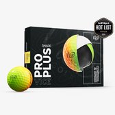 Vice Golf Pro Plus - 12 Golfballen - Shade Oranje Geel - Urethane cover - 4-delig - Meer afstand & balsnelheid