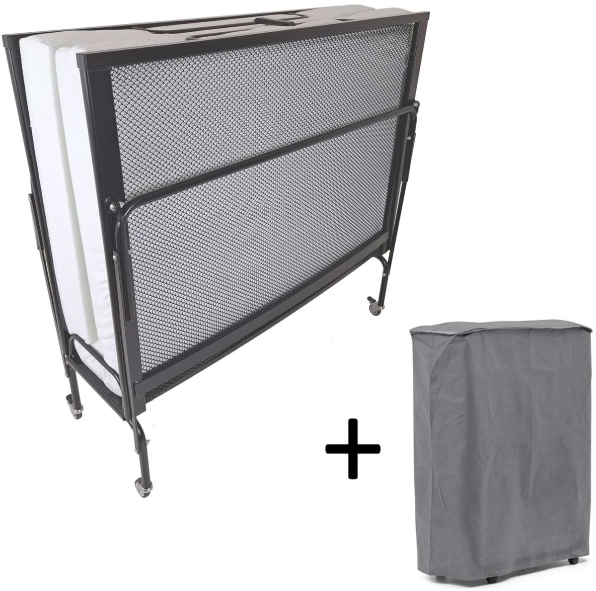 Vouwbed Spiraalbodem 120x200 inclusief Beschermhoes