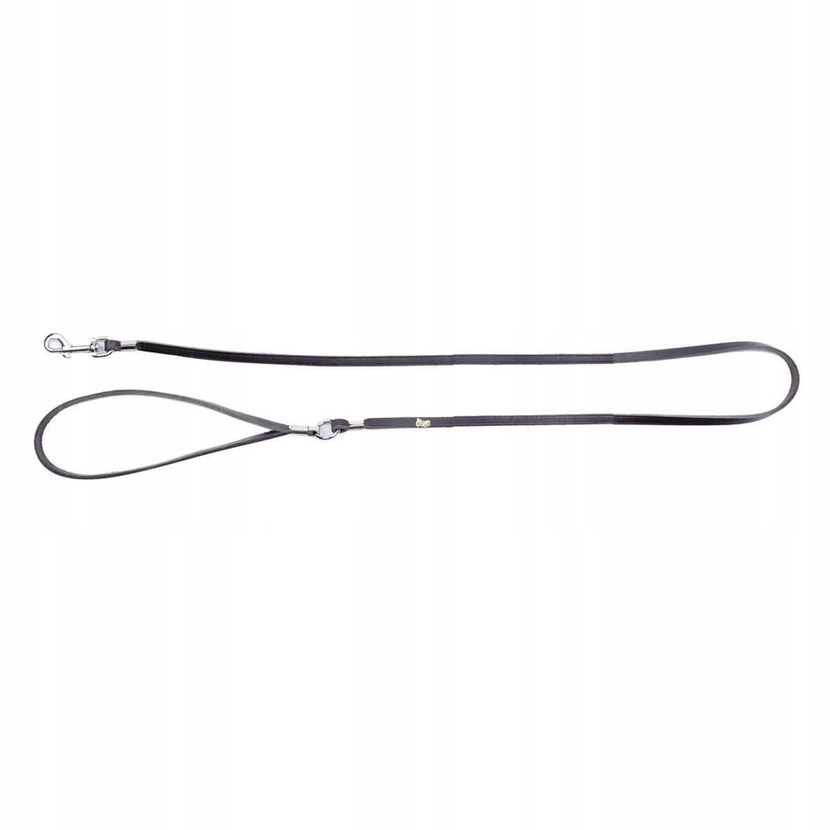 Dingo Hondenriem Leer Classic 0,6x125cm Zwart