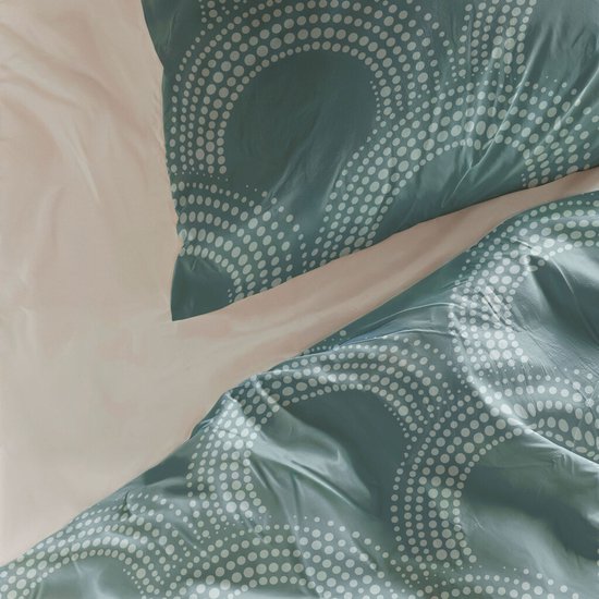 Byrklund Dekbedovertrek Curved Space - 200x220 - 100% Polyester - Groen van Byrklund — afbeelding 3