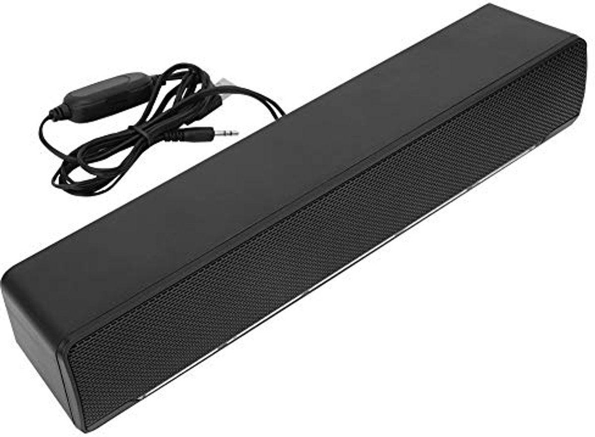 Soundbar Stereo USB-muziekspeler met Bass Surround - Compatibel met Pc en Mobiele Telefoons