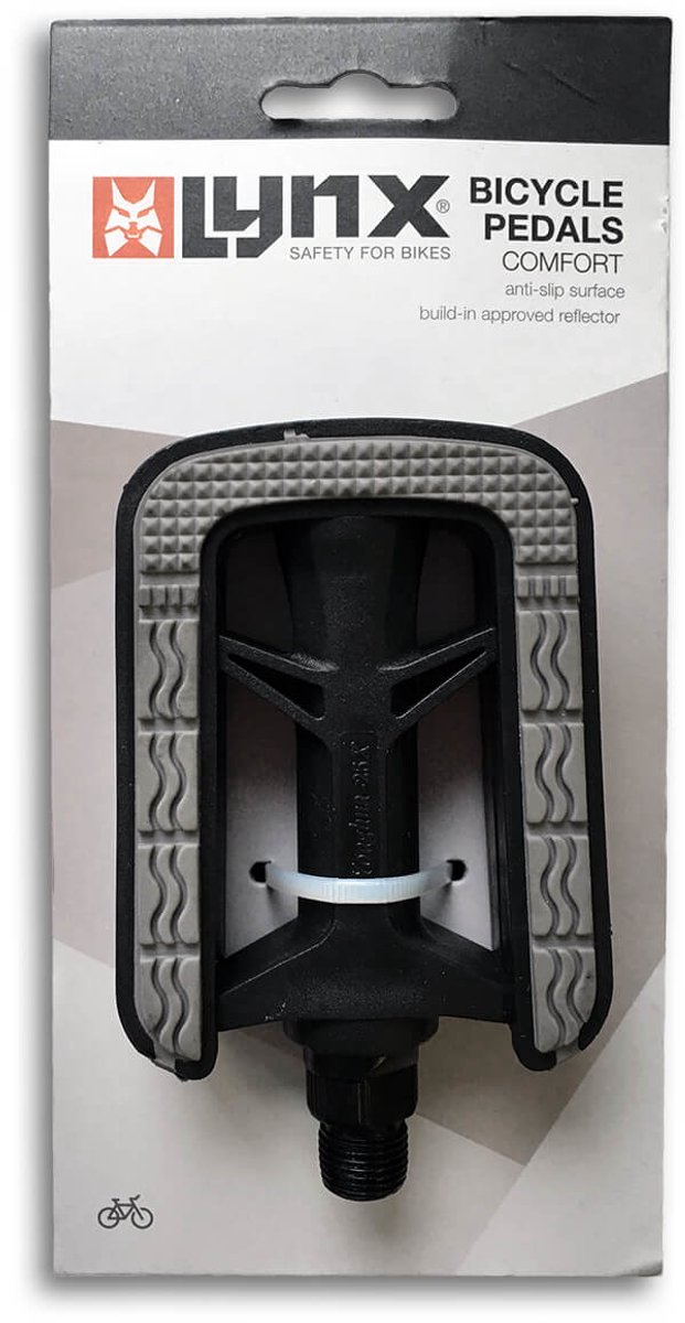 Lynx Comfort Fietspedalen - Kunststof - Anti-slip - Reflectoren — afbeelding 2