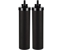 2 Water filter - Geschikt voor Berkey BB9-2 waterfilter PF-2 fluoride filterelement --Efficiënte reiniging（5.6x5.6x25CM）