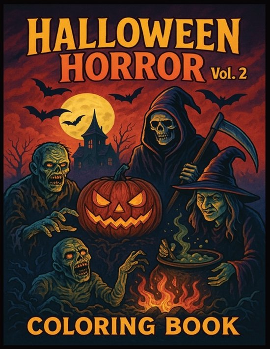 Halloween Horror Coloring Book Vol. 2 - cover