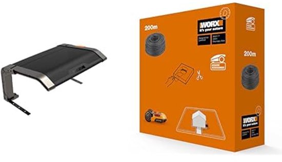 Opklapbare garage voor robotmaaier met 200 m begrenzingsdraad, weerbestendig en eenvoudig te installeren