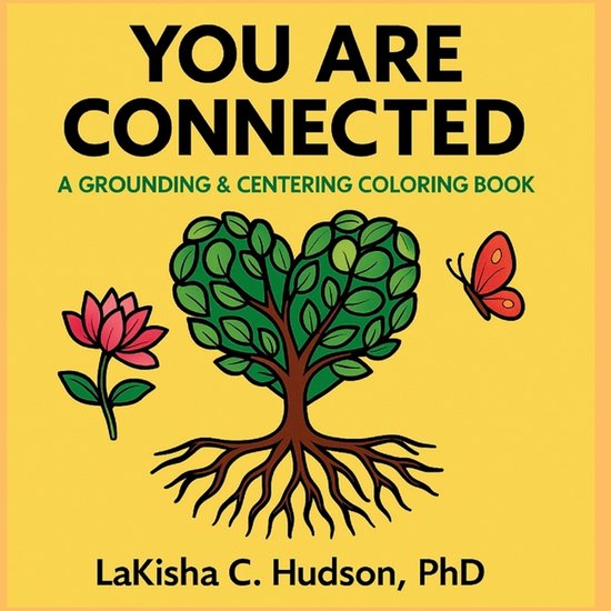 Adult Easy Coloring Books- You Are Connected - cover