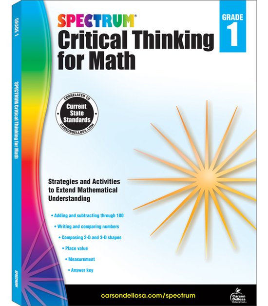 Spectrum Critical Thinking for Math, Grade 1 - cover