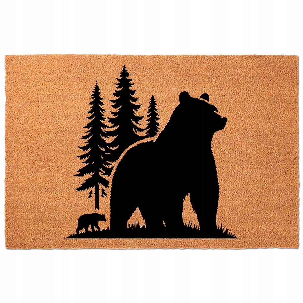 Kokosmat Deurmat - 40x60 cm - Antislip - Grijs