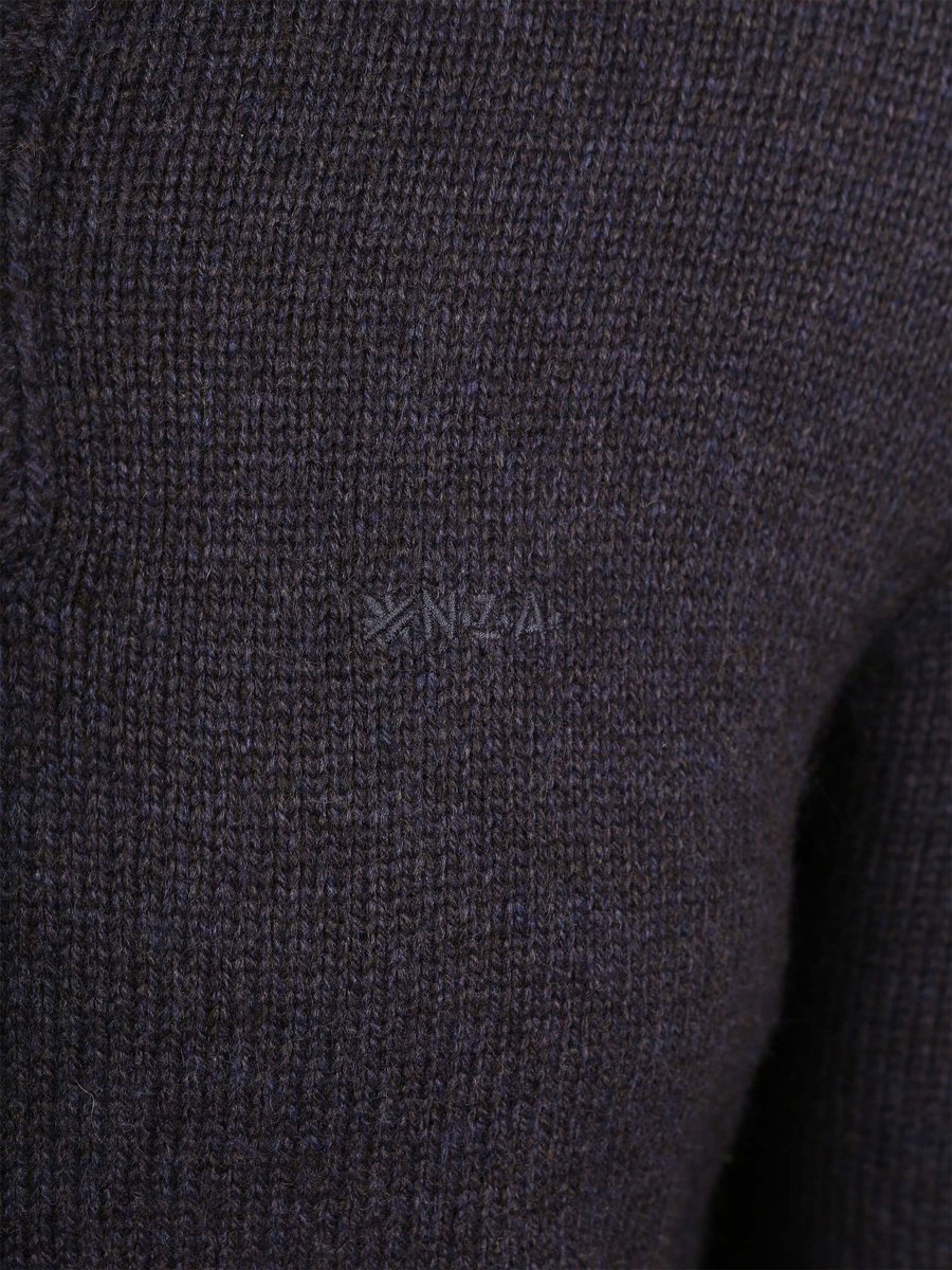 NZA - Blauwe wollen trui met knoophals — cadeau in Cadeau-ideeën - foto 7