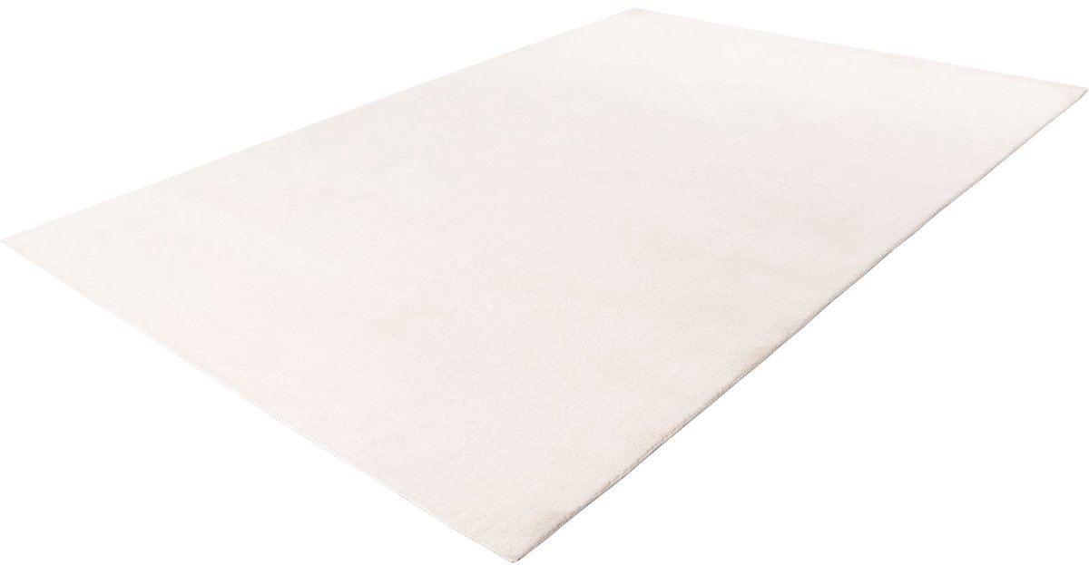 Lalee Vloerkleed - Loper - Effen Tapijt - Ivoor Creme - Zacht en Comfortabel - Antislip On
