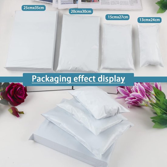 Kunststof verzendzakken, plastic verzendtas, verzendtas, 30 stuks pakketzakken, voor express bezorgbedrijven en online winkelsectoren, 30 x 42 cm