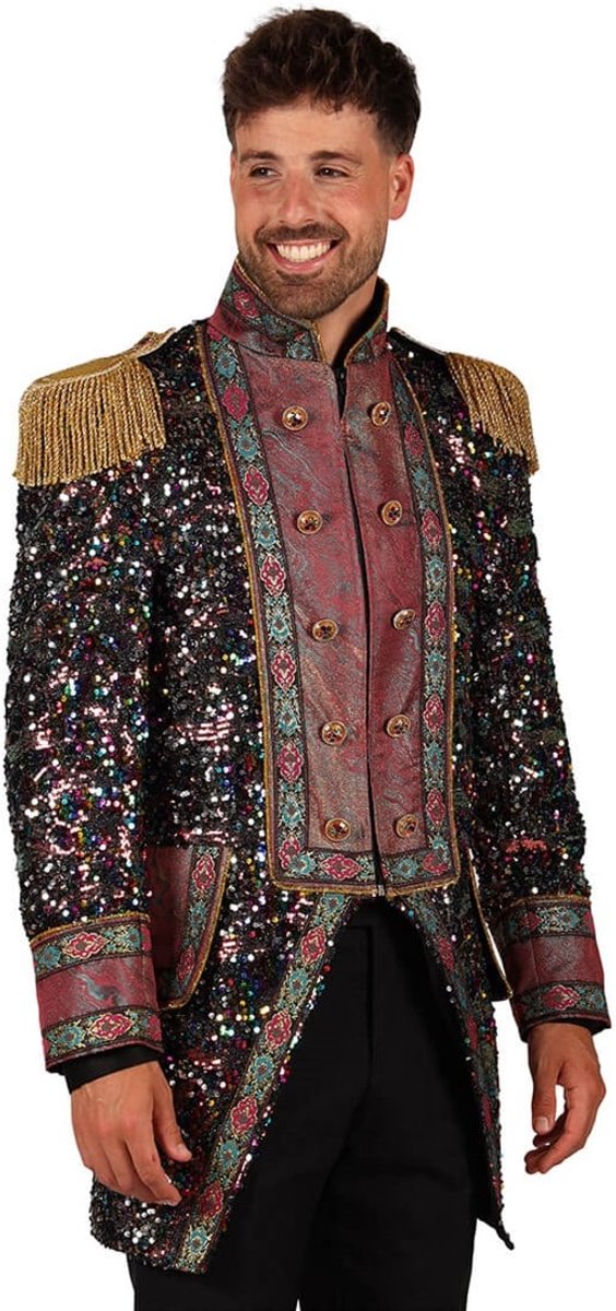 Thetru Carnavalsjas Heren - Sequin Party - Disco Jas - Maat XL