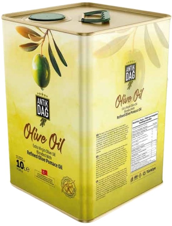 Antik Dağ Olijfolie 10L -10000ML – Geraffineerde Olijfolie Gemengd met Extra Vierge – Premium kwaliteit – Voor dagelijks koken & Mediterrane smaak
